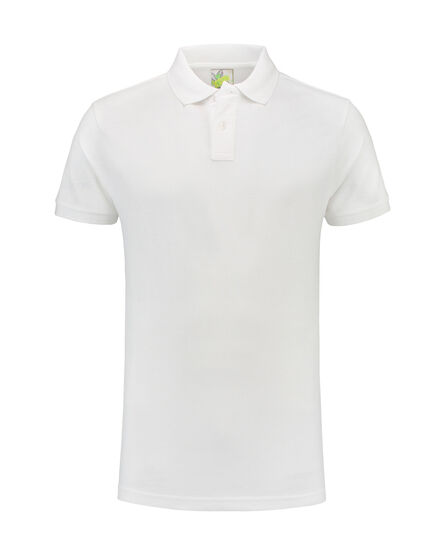 L&S Polo Fit Heavy Mix SS | White | S