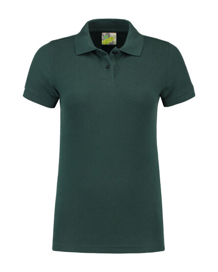 L&S Polo Basic SS for her | Forest Green | S
