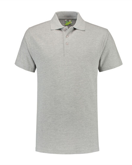 L&S Polo Basic SS for him | Grey Heather | 3XL