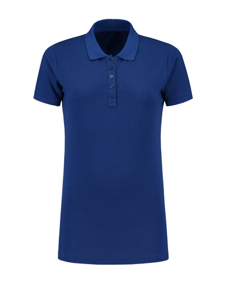L&S Polo Basic Cot/Elast SS for her | Royal Blue | S