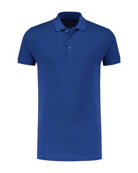 L&S Polo Basic Cot/Elast SS for him | Royal Blue | S