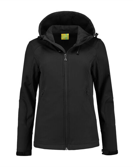L&S Jacket Hooded Softshell for her | Black | S