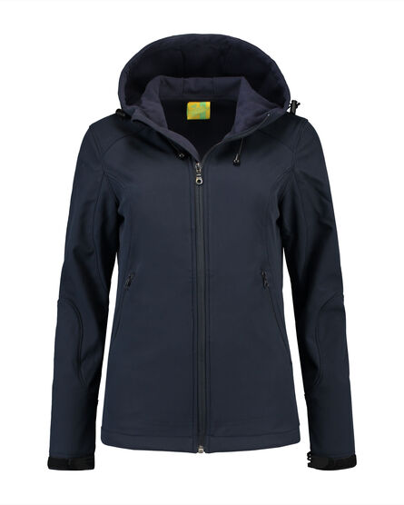 L&S Jacket Hooded Softshell for her | Dark Navy | S