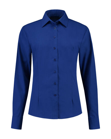 L&S Shirt Poplin Mix LS for her | Royal Blue | S