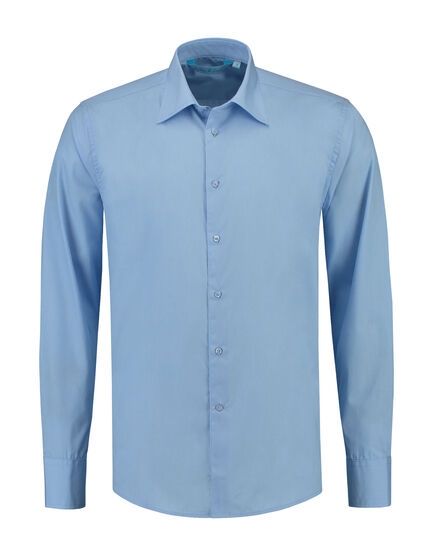 L&S Shirt Poplin Mix LS for him | Light Blue | S