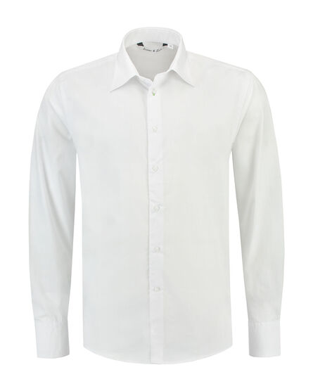L&S Shirt Poplin Mix LS for him | White | S