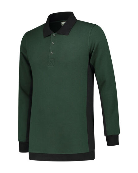 L&S Polosweater Workwear | Forest Green/BK | S