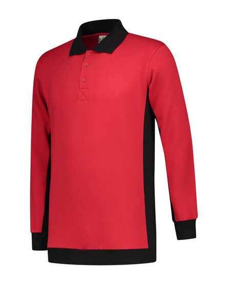 L&S Polosweater Workwear | Red/BK | S