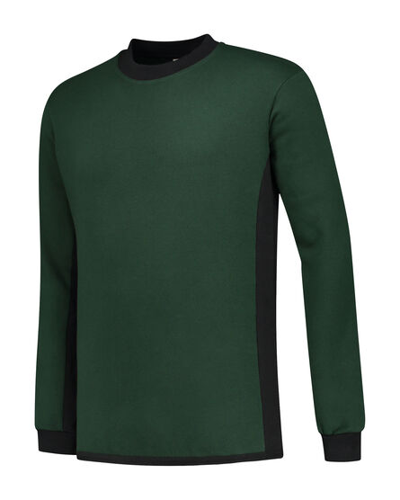 L&S Sweater Workwear | Forest Green/BK | S