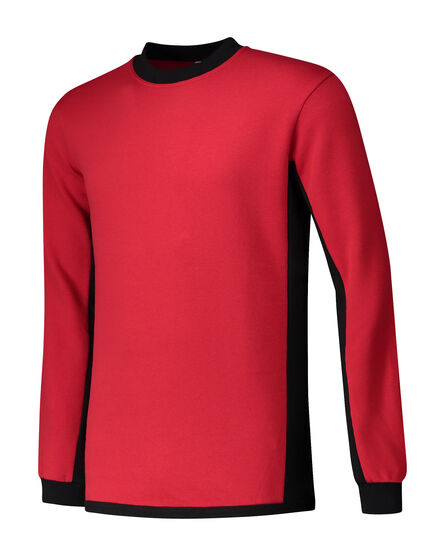 L&S Sweater Workwear | Red/BK | S