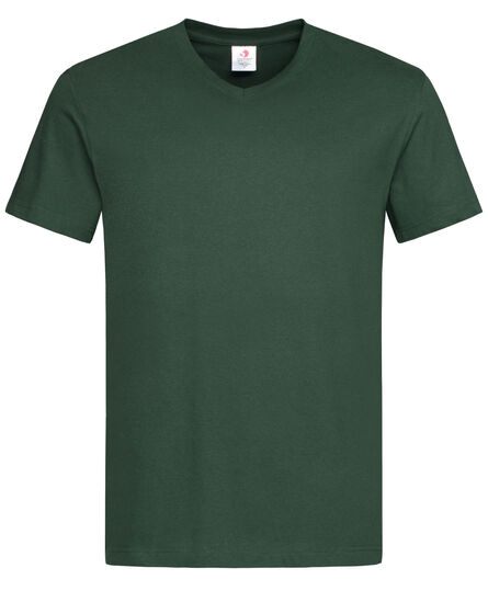 Stedman T-shirt V-Neck Classic-T SS for him | 5535C Bottle Green | S