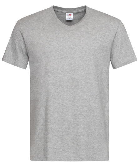 Stedman T-shirt V-Neck Classic-T SS for him | Grey Heather | S