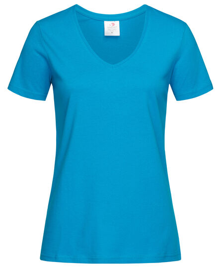 Stedman T-shirt V-Neck Classic-T SS for her | 314C Ocean Blue | S