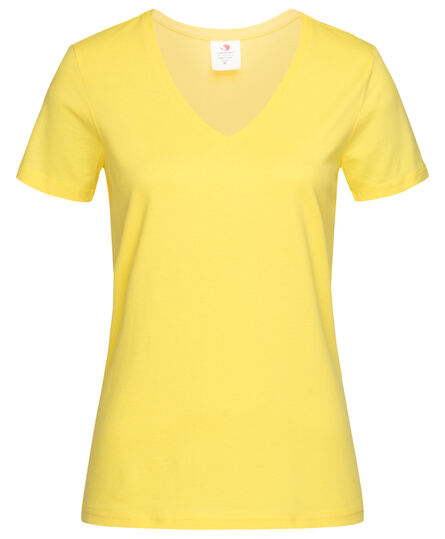 Stedman T-shirt V-Neck Classic-T SS for her | 106C Yellow | S