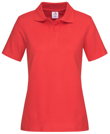 Stedman Polo SS for her | 186C Scarlet Red | S