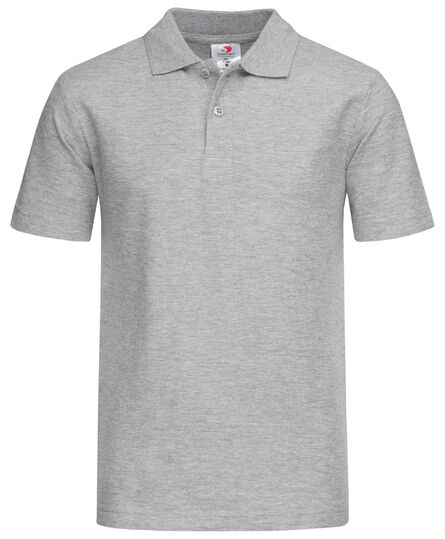 Stedman Polo SS for kids | Grey Heather | XS