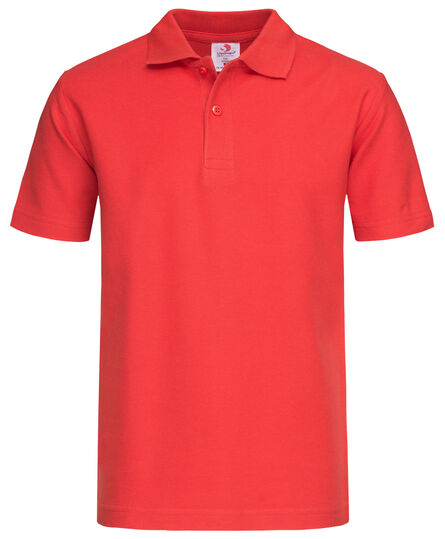 Stedman Polo SS for kids | 186C Scarlet Red | XS