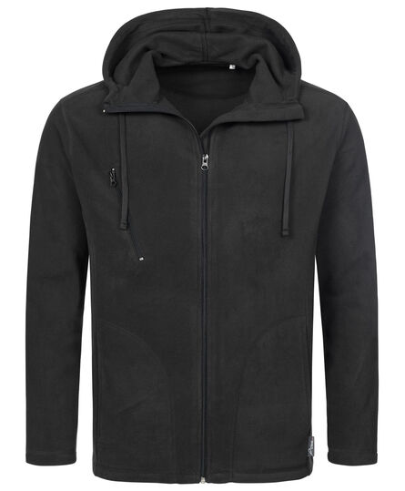 Stedman Polar Fleece Cardigan Hooded for him | Black Opal | S