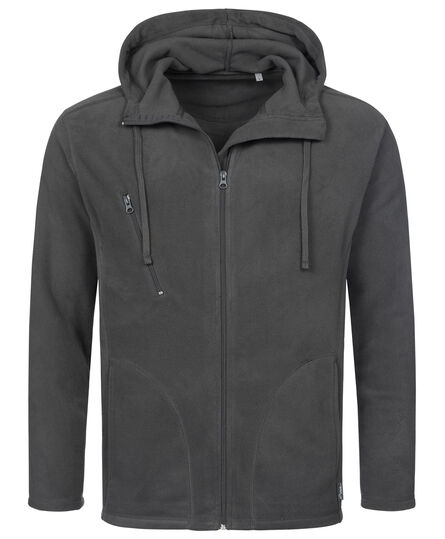Stedman Polar Fleece Cardigan Hooded for him | 11C Grey Steel | S