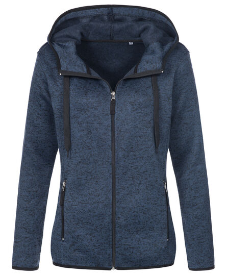 Stedman Knit Fleece Cardigan for her | Marina Blue Melange | S