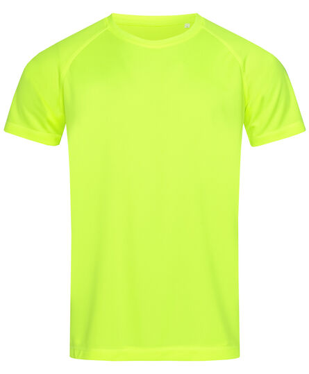Stedman T-shirt Raglan Mesh Active-Dry SS for him | 809C Cyber Yellow | S