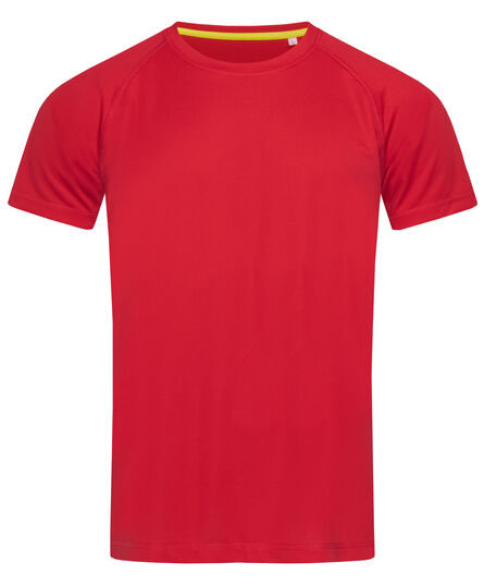 Stedman T-shirt Raglan Mesh Active-Dry SS for him | 1935C Crimson Red | S