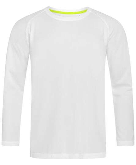 Stedman T-shirt Raglan Mesh Active-Dry LS | White | S