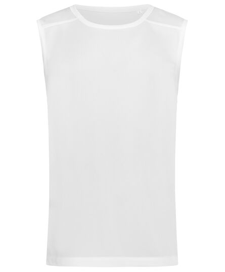 Stedman Sleeveless T-shirt Mesh Active-Dry for him | White | S