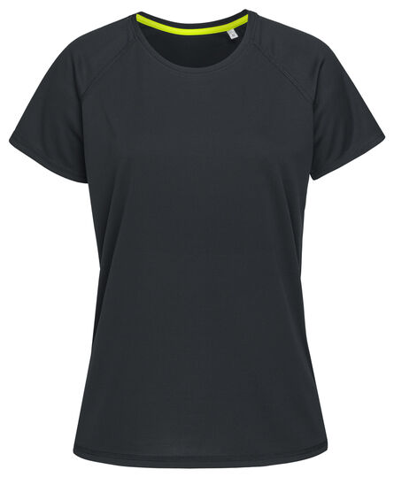 Stedman T-shirt Raglan Mesh Active-Dry SS for her | Black Opal | S
