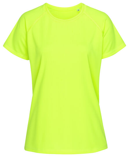 Stedman T-shirt Raglan Mesh Active-Dry SS for her | 809C Cyber Yellow | S