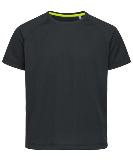 Stedman T-shirt Raglan Mesh Active-Dry SS for kids | Black Opal | S
