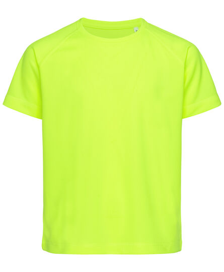 Stedman T-shirt Raglan Mesh Active-Dry SS for kids | 809C Cyber Yellow | S