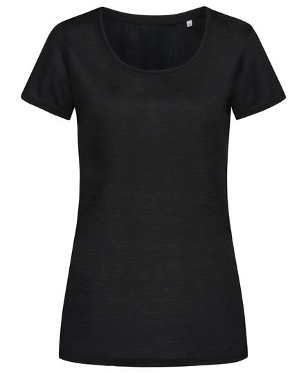 Stedman T-shirt CottonTouch Active-Dry SS for her | Black Opal | S
