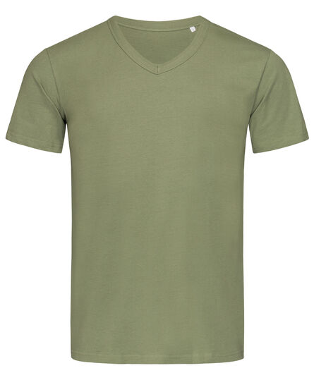 Stedman T-shirt V-neck Ben SS | 5615C Military Green | S