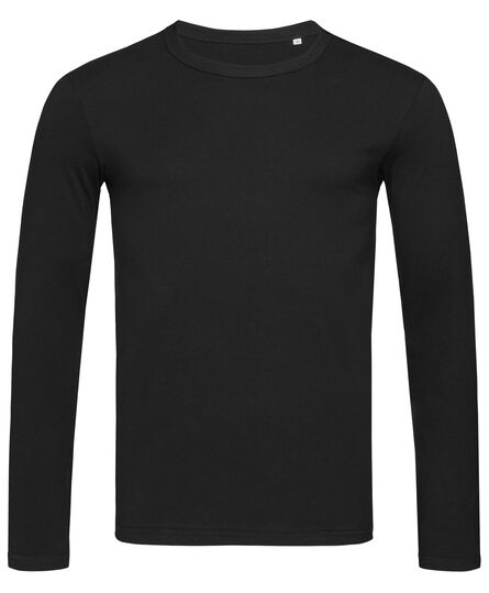 Stedman T-shirt Crewneck Morgan LS for him | Black Opal | S