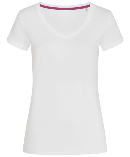 Stedman T-shirt V-neck Megan SS | White | S