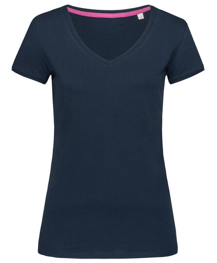 Stedman T-shirt V-neck Megan SS | 533C Marina Blue | S