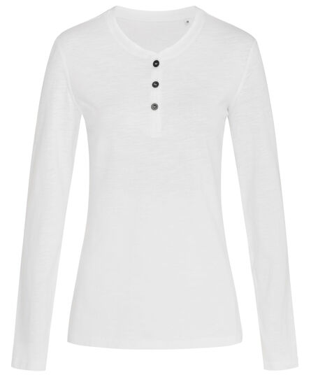 Stedman T-shirt Henley Sharon LS for her | White | S