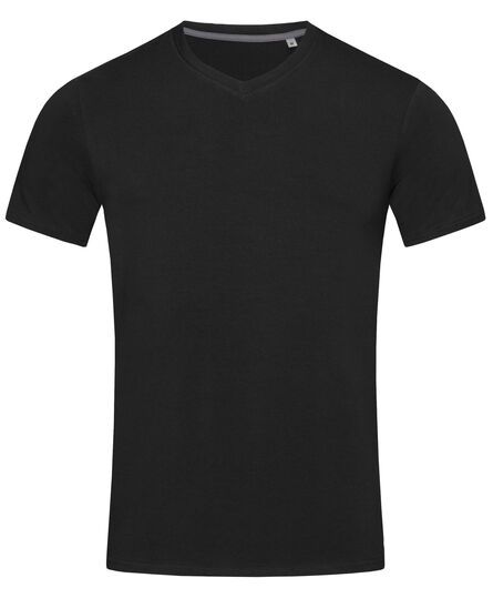 Stedman T-shirt V-neck Clive SS for him | Black Opal | S