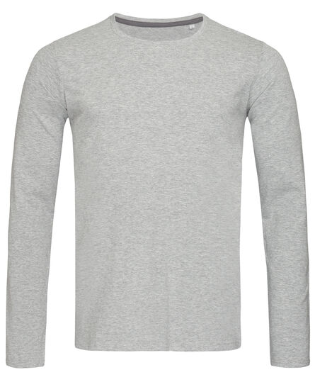 Stedman T-shirt Crewneck Clive LS for him | Grey Heather | S