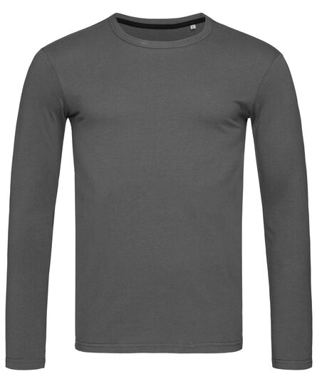 Stedman T-shirt Crewneck Clive LS for him | 11C Slate Grey | S