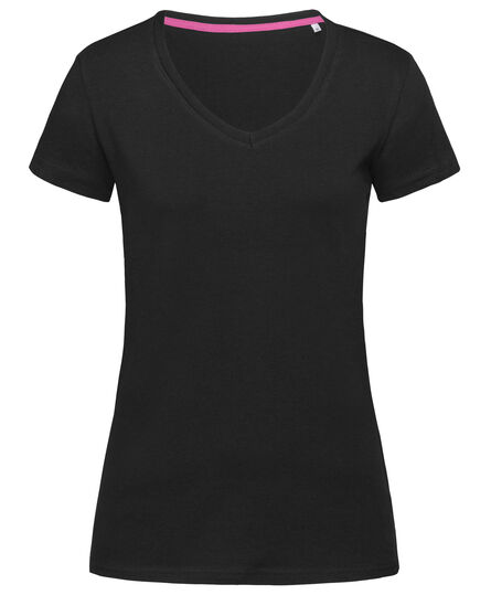 Stedman T-shirt V-neck Claire SS for her | Black Opal | S