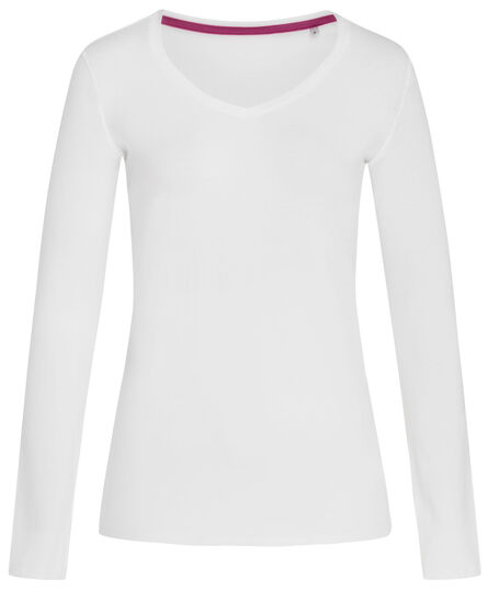 Stedman T-shirt V-neck Claire LS for her | White | S
