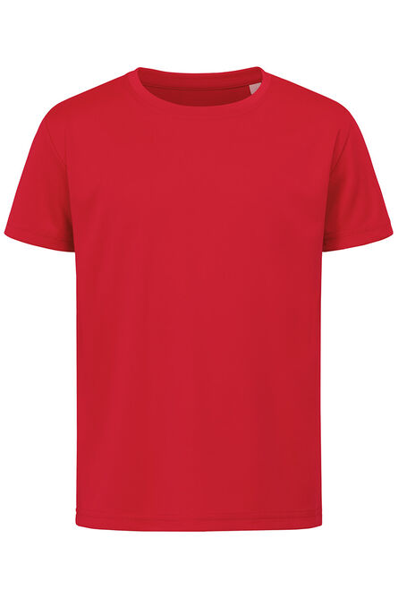Stedman T-shirt Interlock Active-Dry SS for kids | 1935C Crimson Red | S