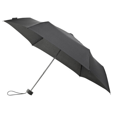 Minimax platte opvouwbare paraplu | Zwart