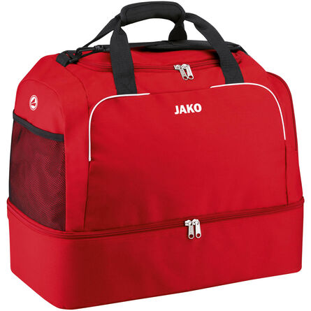 JAKO Sporttas Classico met bodemvak | Rood | Bambini