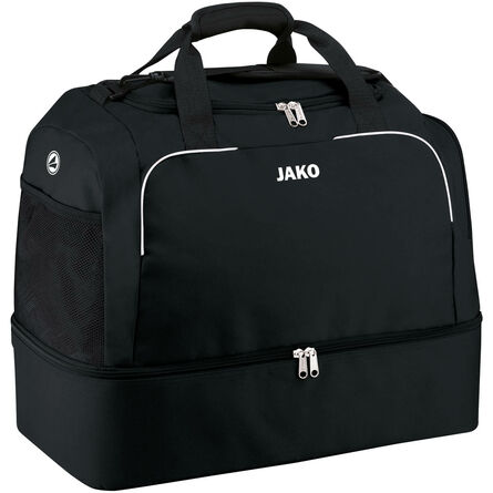 JAKO Sporttas Classico met bodemvak | Zwart | Bambini