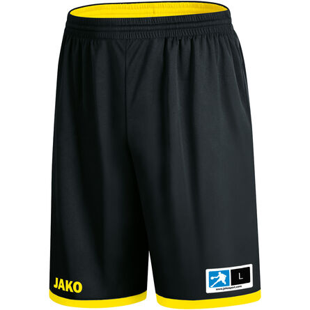 JAKO Reversible short Change 2.0 | Zwart/Citroen | 3XL
