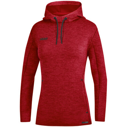 JAKO Sweater met kap Premium Basics | Rood Gemeleerd | 34