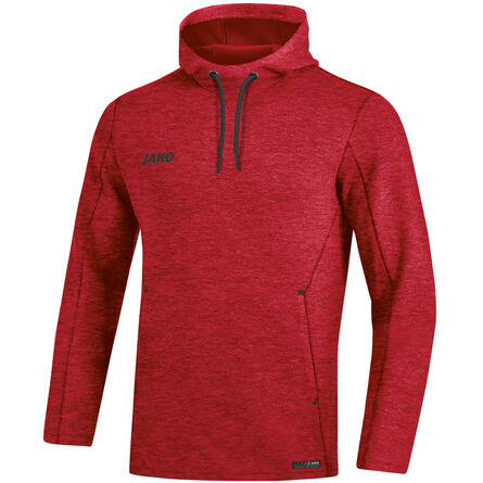 JAKO Sweater met kap Premium Basics | Rood Gemeleerd | 3XL